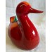 POOLE POTTERY LIVING GLAZE - RED DELPHIS DUCK (A)